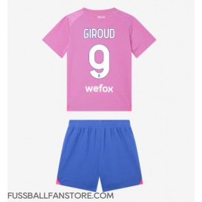 AC Milan Olivier Giroud #9 Replik 3rd trikot Kinder 2023-24 Kurzarm (+ Kurze Hosen)